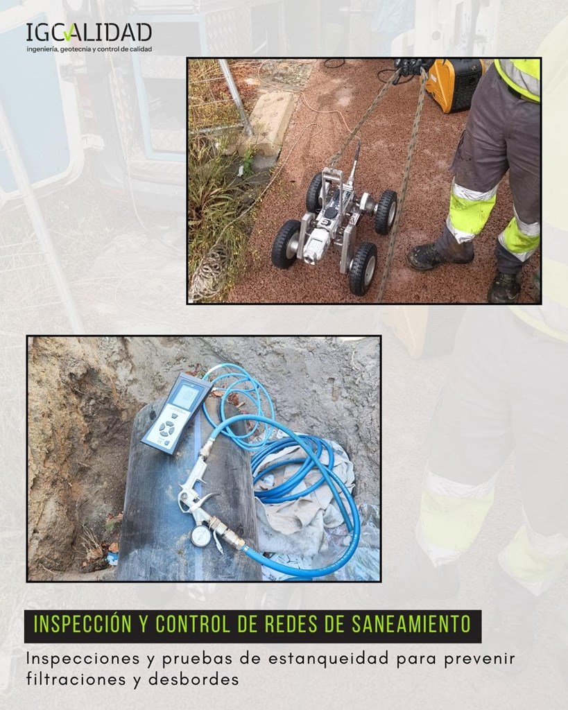INSPECCIONES Y PRUEBAS DE ESTANQUEIDAD DE REDES SANEAMIENTO
